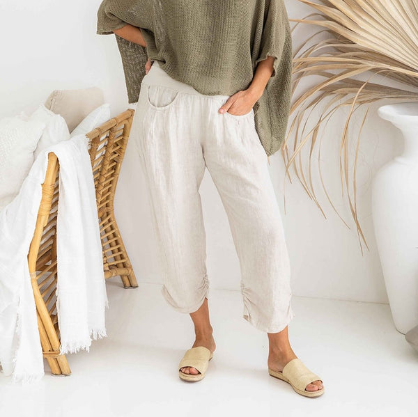 Linen Pant | Murano | OS | Sand