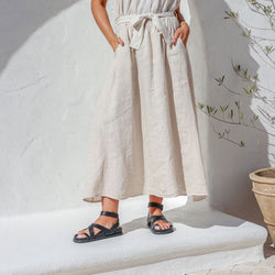 Linen Skirt | Valeriana | Sand