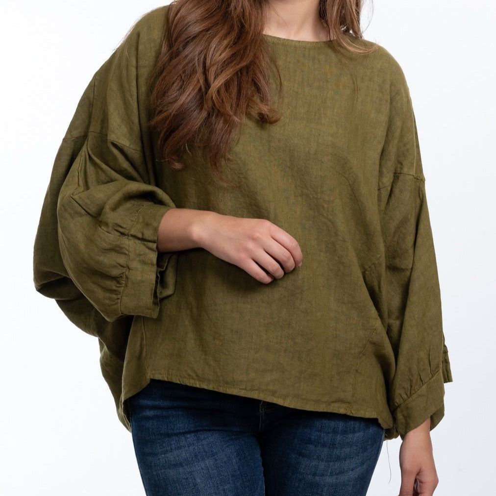 Linen Top | Cipria | OS