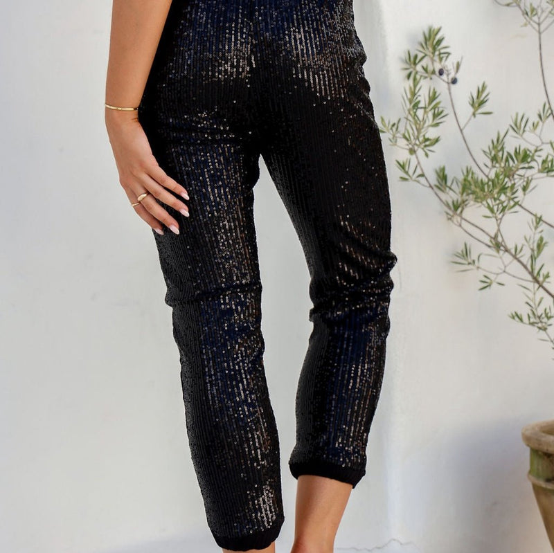 Sequin Pant | Accecante | Black