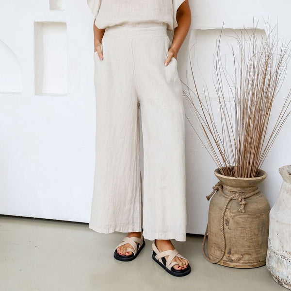 Linen Pant | Barca | Sand