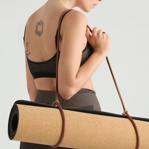 Juju & Co. | Yoga Mat Strap | Leather | Cognac