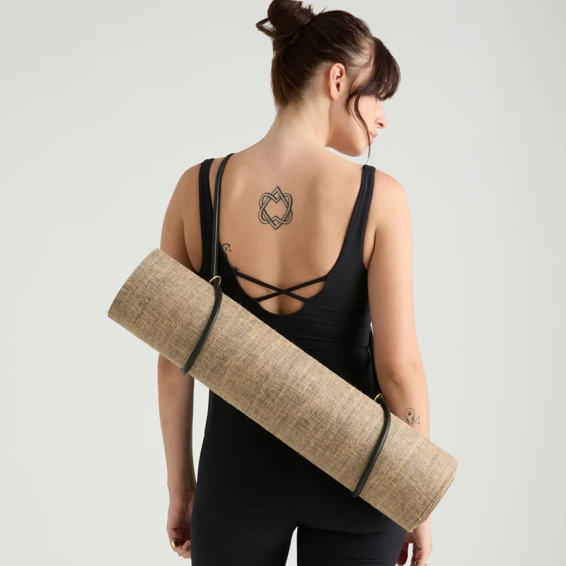 Juju & Co. | Yoga Mat Strap | Leather | Black