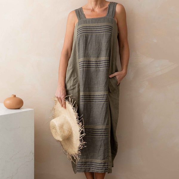 Linen Dress | Cadore | Slate | OS