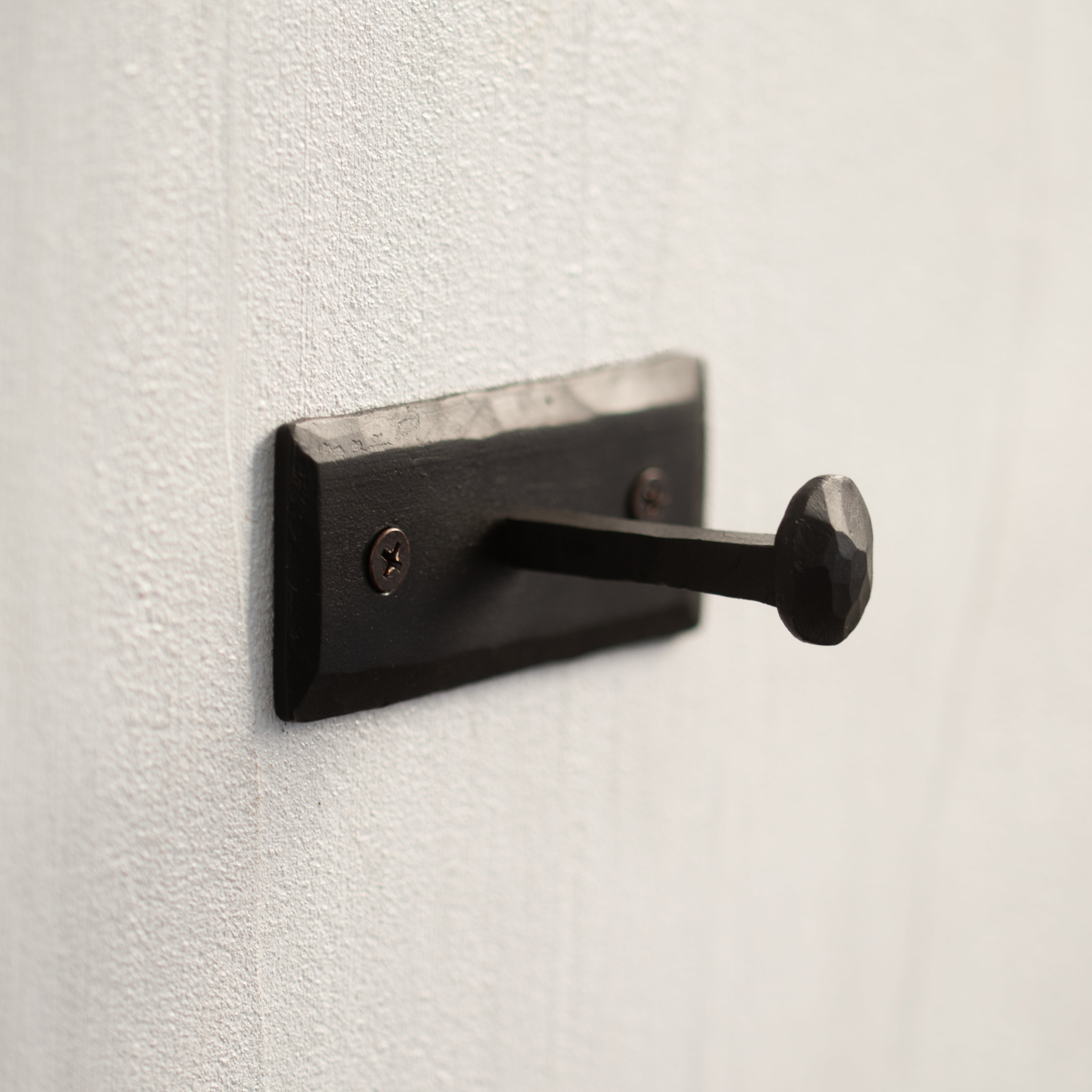 Forged | Iron Pin Hook | Black - Single Hook