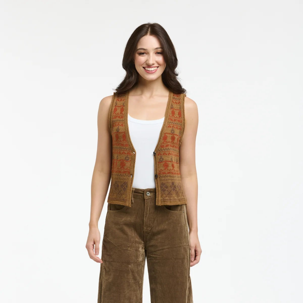 Vest | Toddy | Rust