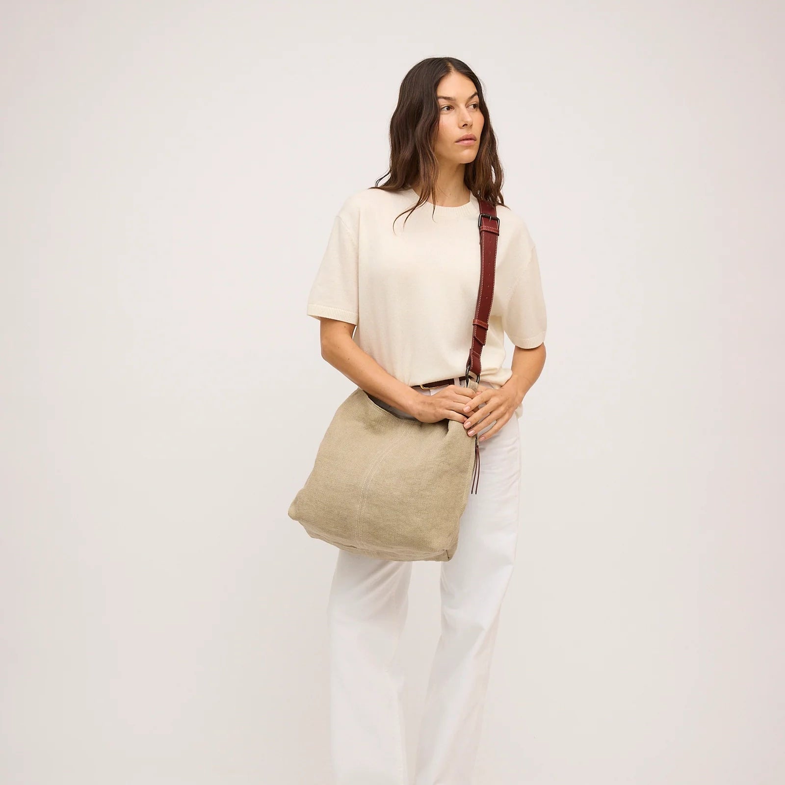 Juju & Co. | Baby Jute Slouchy Bag | Eucalyptus