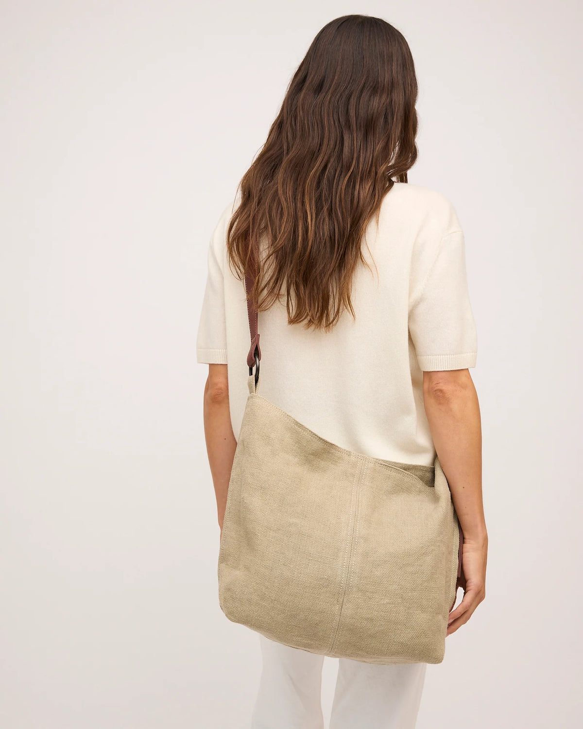 Juju & Co. | Baby Jute Slouchy Bag | Eucalyptus