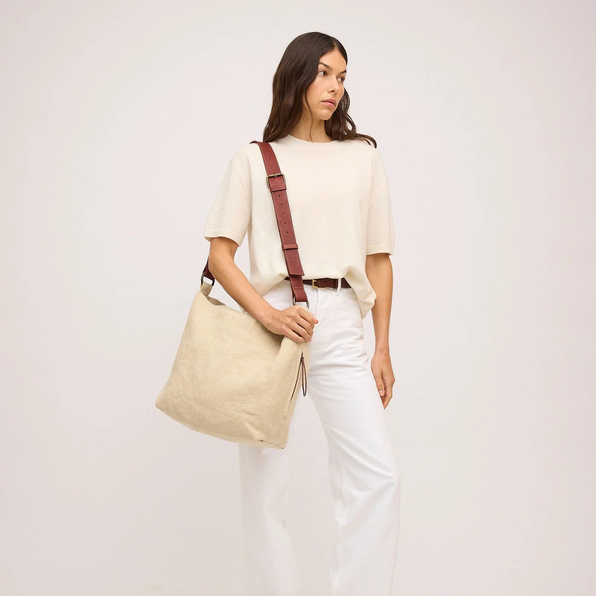Juju & Co. | Baby Jute Slouchy Bag | Natural