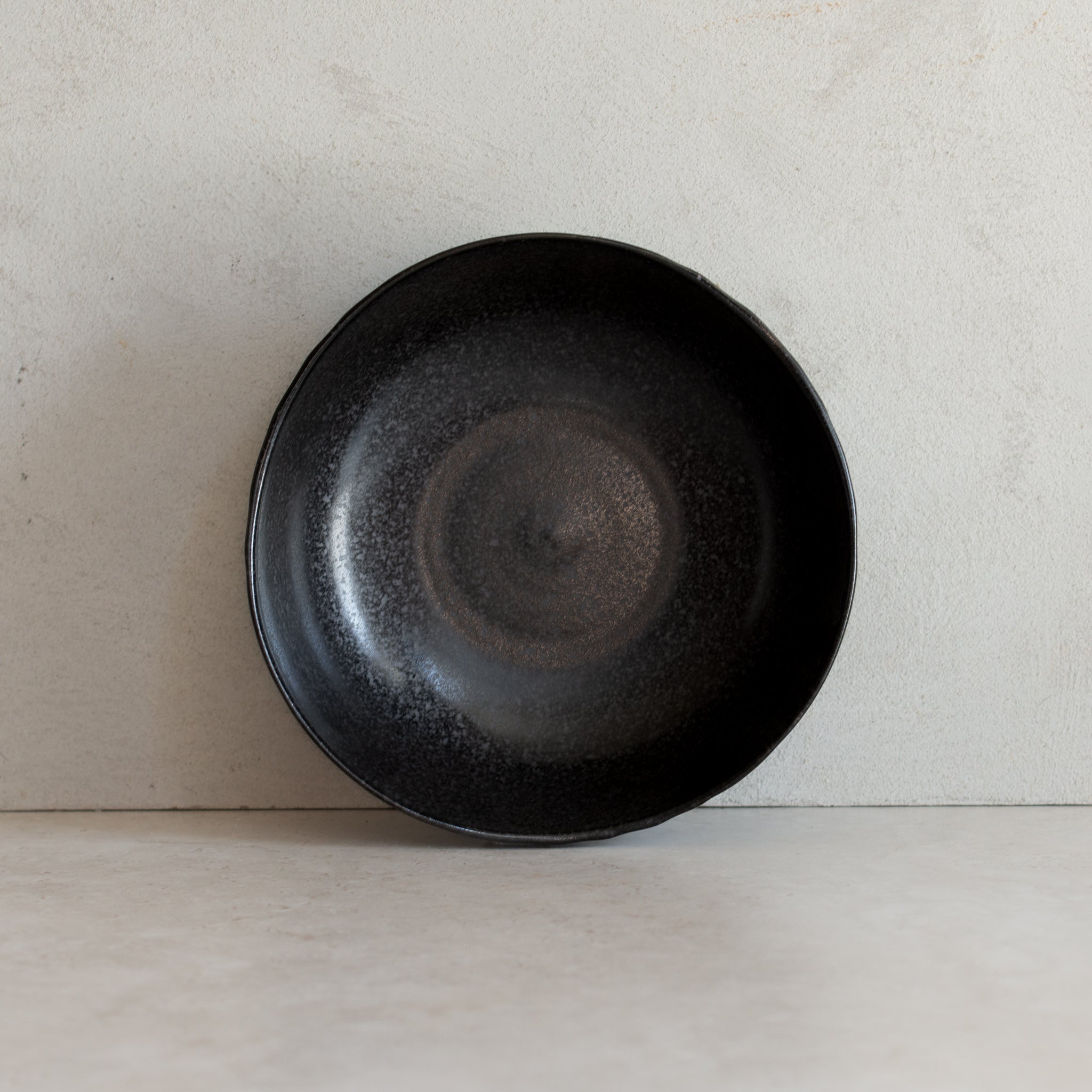Japanese Ceramics | Uneven Bowl | Large | Matte Black