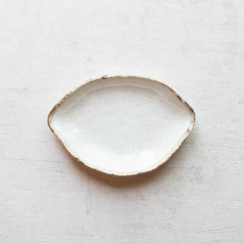 Japanese Ceramics | Shirokaratsu | Leaf Plate