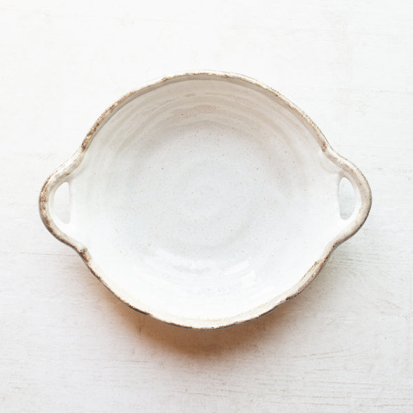 Japanese Ceramics | Shirokaratsu | Serving Dish with Handles