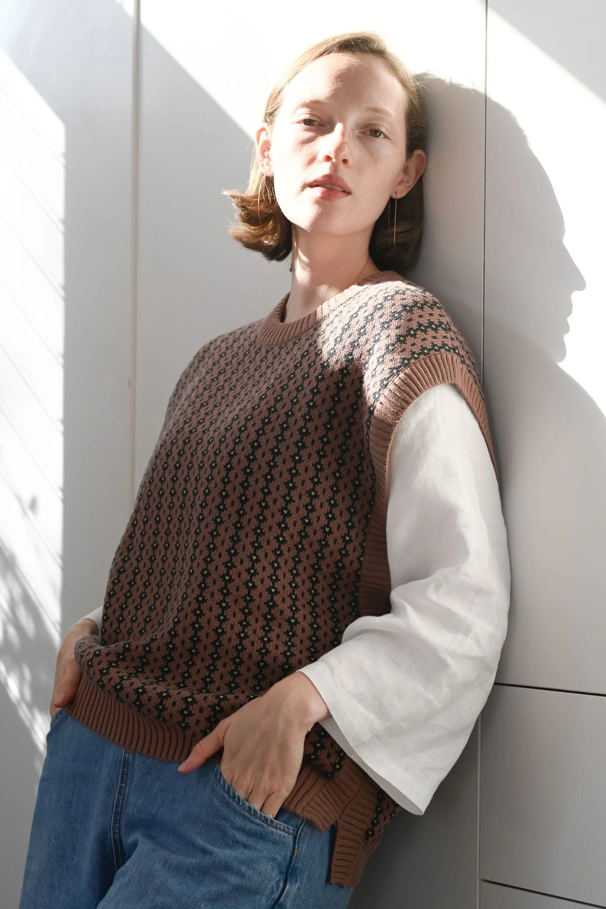Lazybones Vest | Jo | Clove