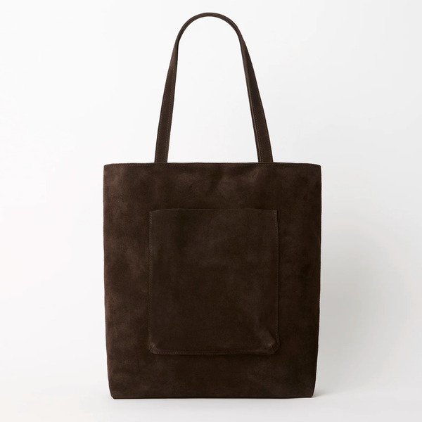 Juju & Co. | Everyday Tote Bag | Suede | Chocolate