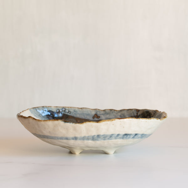 Japanese Ceramics | Kagome Oval Bowl