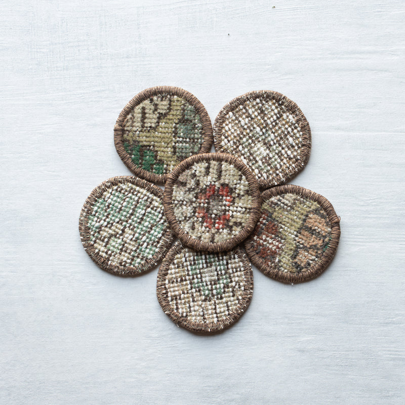 Kilim Coasters | Set 6 | Mini | B