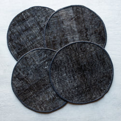 Kilim Placemats | Set of 4 | | Medium | Charcoal Blue