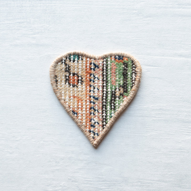 Kilim Heart Coaster