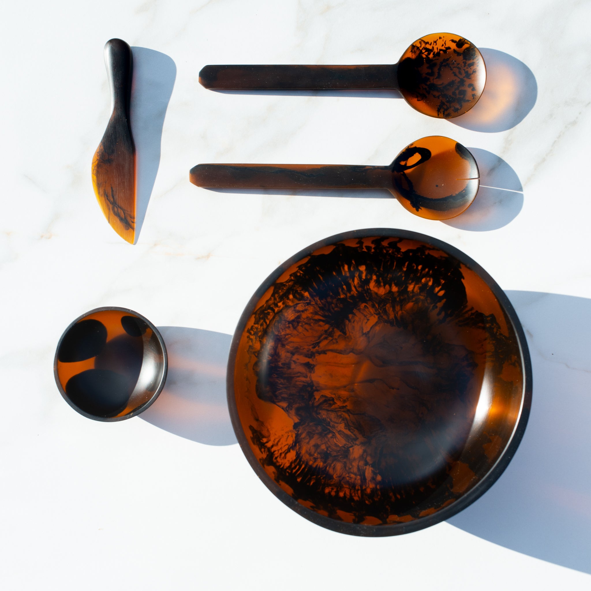 Kip Salad Servers | Tortoiseshell