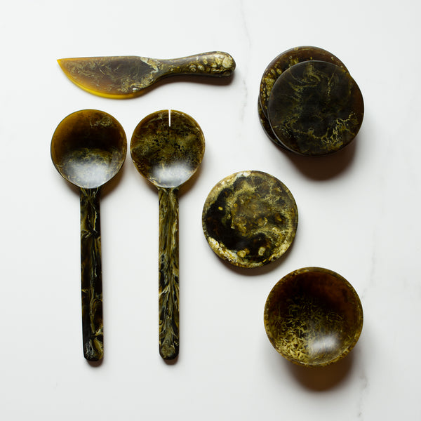 Kip Salad Servers Set | Olive