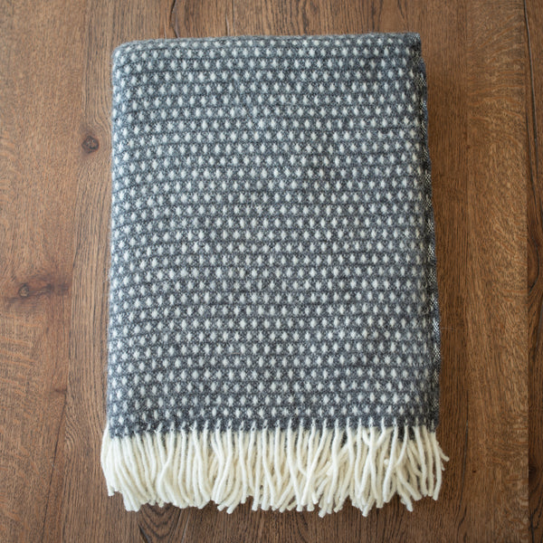 Klippan NZ Wool Blanket |  Knut [Dark Grey]