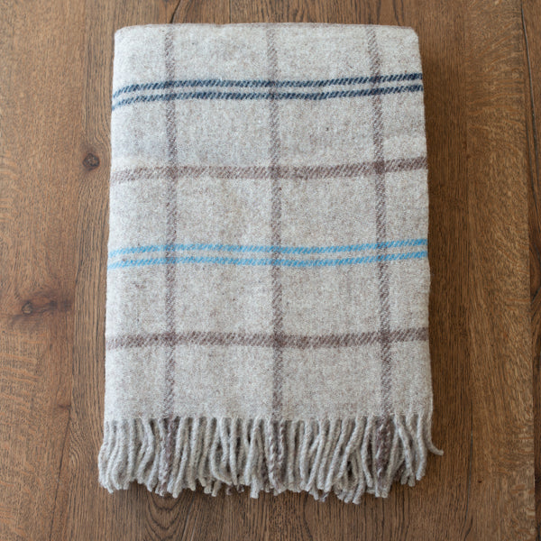 Klippan NZ Wool Blanket | Tartan Beige
