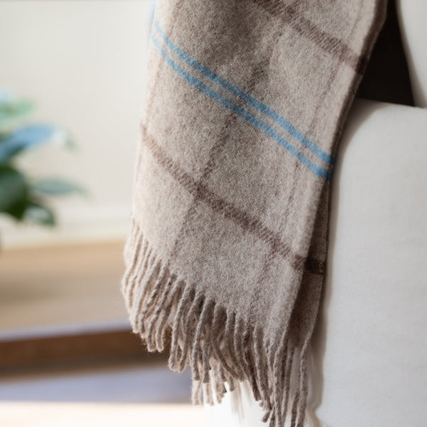 Klippan NZ Wool Blanket | Tartan Beige