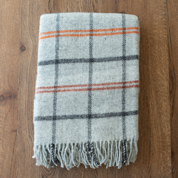 Klippan NZ Wool Blanket | Tartan Light Grey