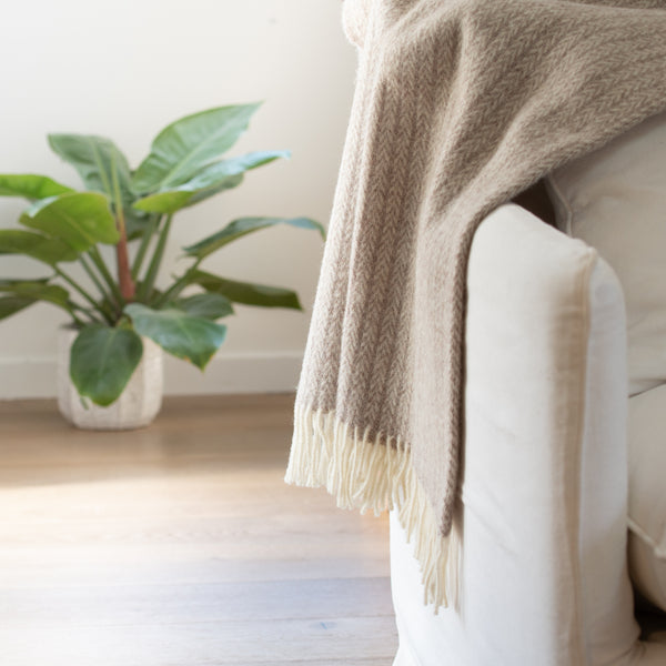 Klippan NZ Wool Blanket | Otis | Beige Melange