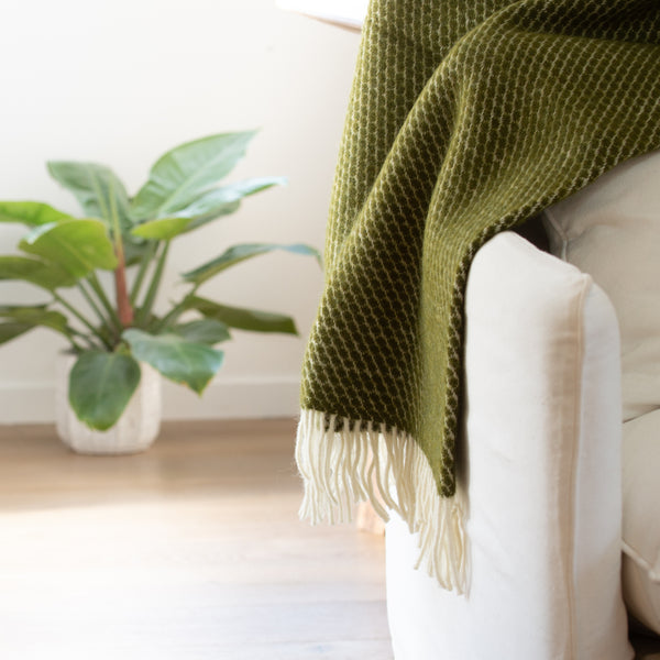 Klippan NZ Wool Blanket |  Velvet | Avocado