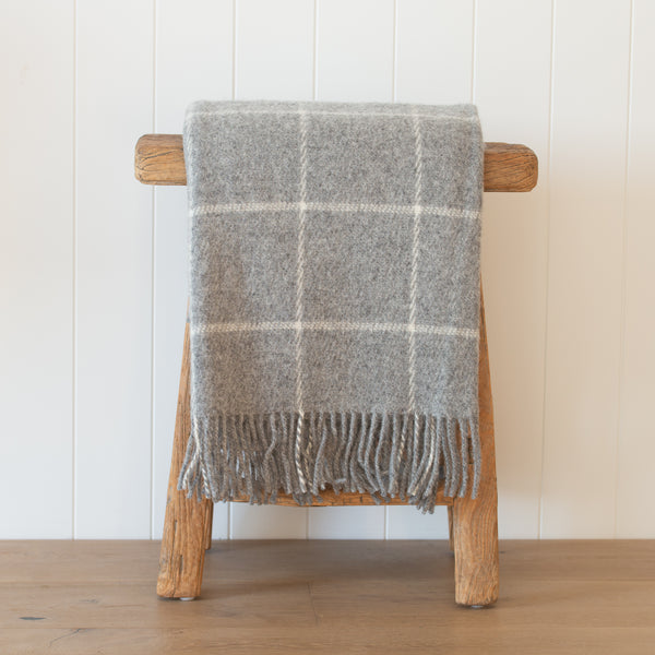 Klippan NZ Wool Blanket | Vinga Light Grey