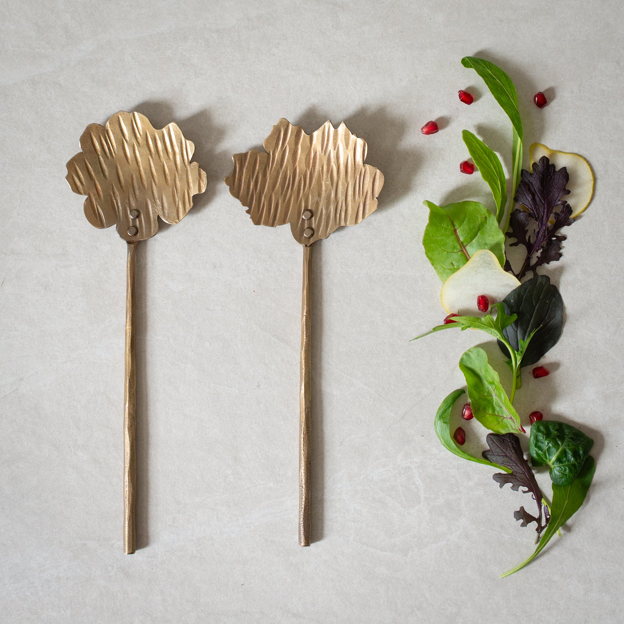 Forged Serveware | Koyo Salad Servers - Antique Finish