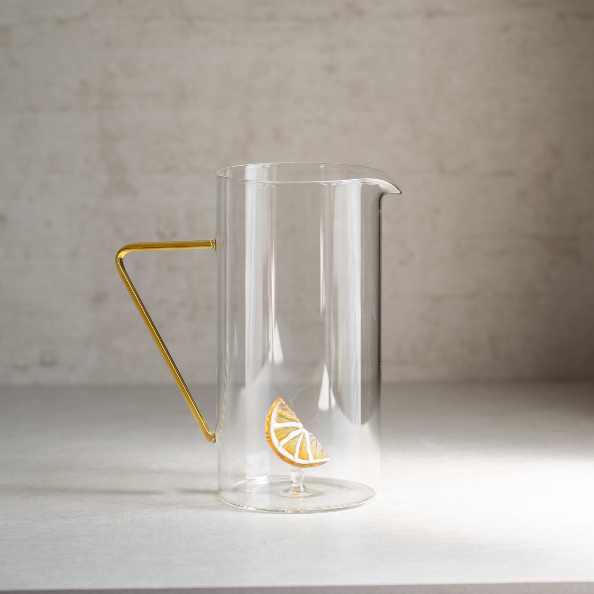 Lemon Slice Glass Jug