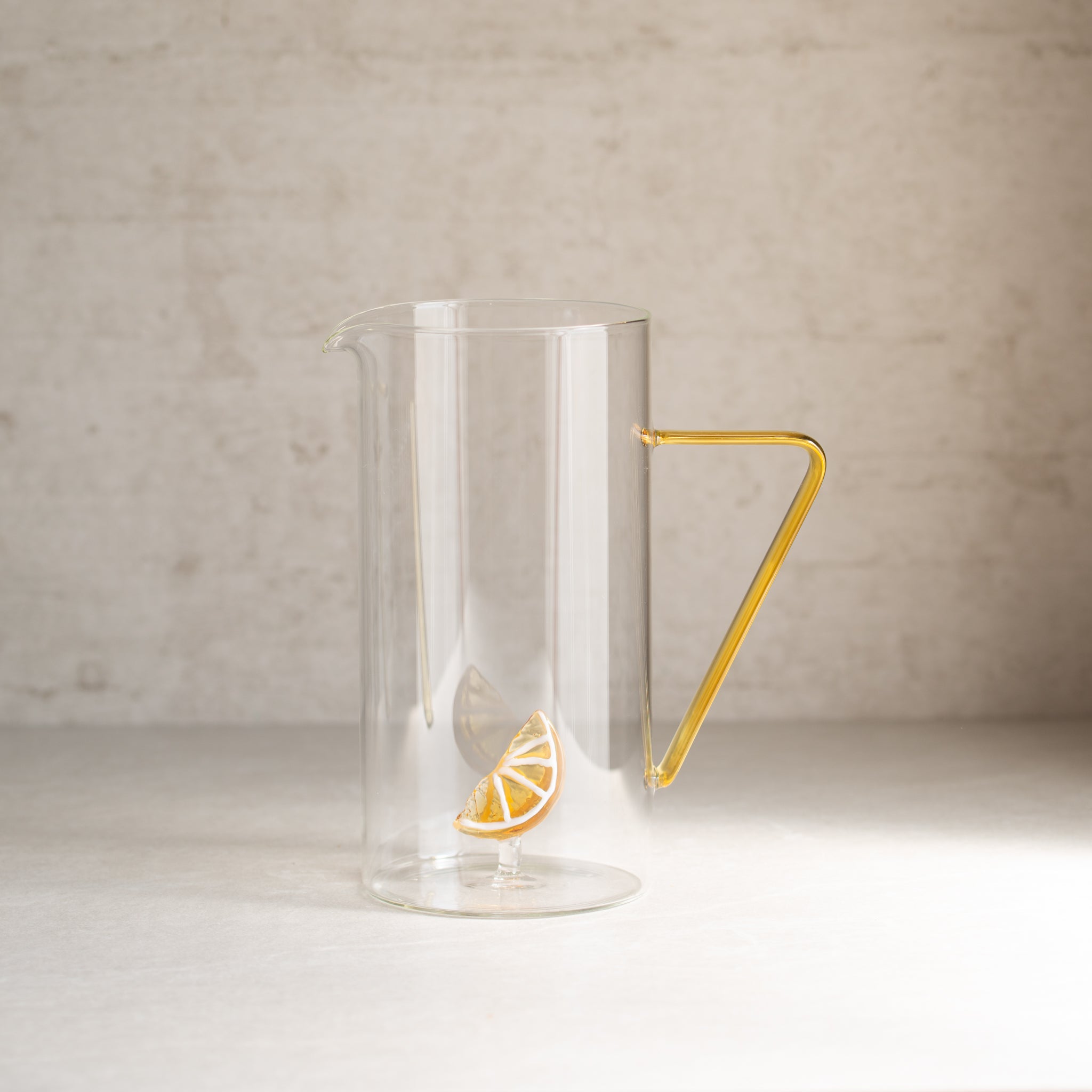 Lemon Slice Glass Jug