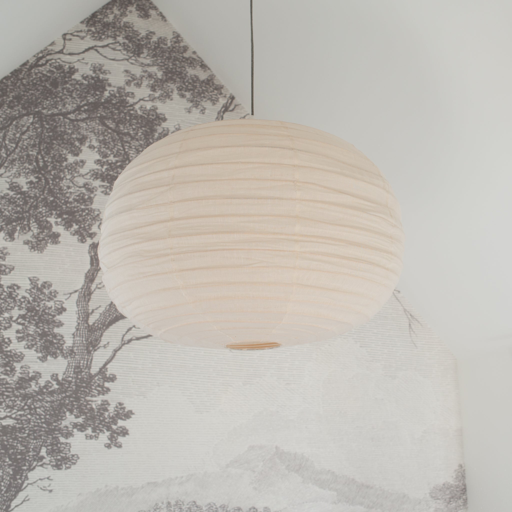 Linen Light Shade Labu 80cm Off White