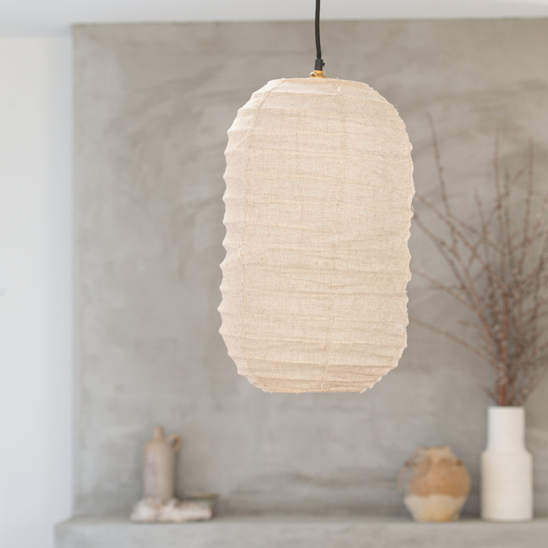 Linen Light Shade | Lanterna - 30cm | Natural