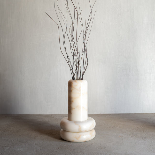 Molecular Marble Vase | Calcutta Gold