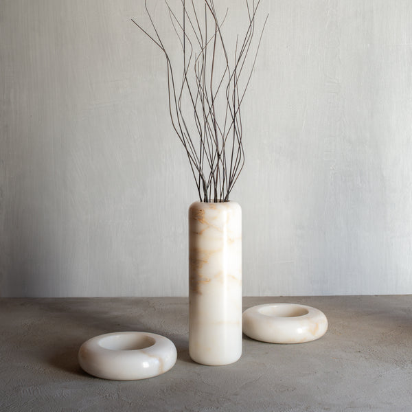 Molecular Marble Vase | Calcutta Gold