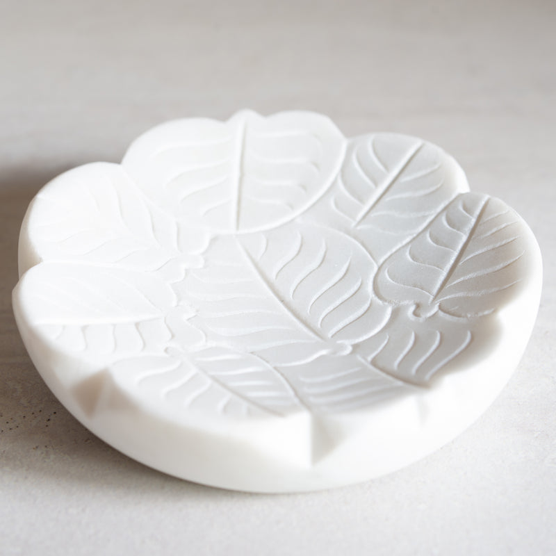 Marble Leaf Trinket Bowl