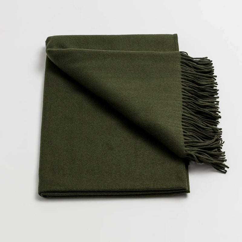 Loom | Merino Cashmere Throw | Forest