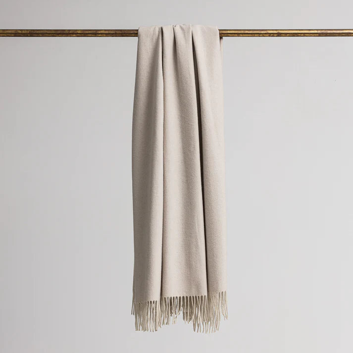 Loom | Merino Cashmere Throw | Putty