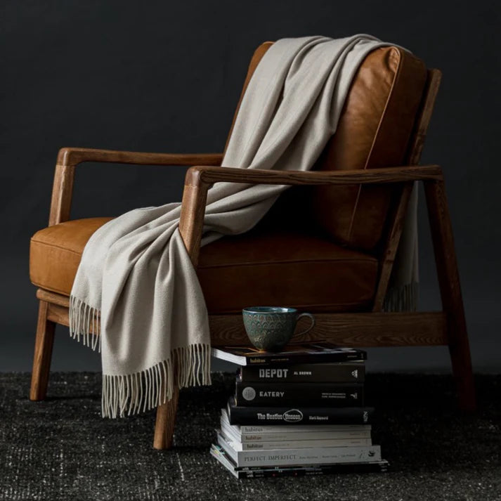 Loom | Merino Cashmere Throw | Putty