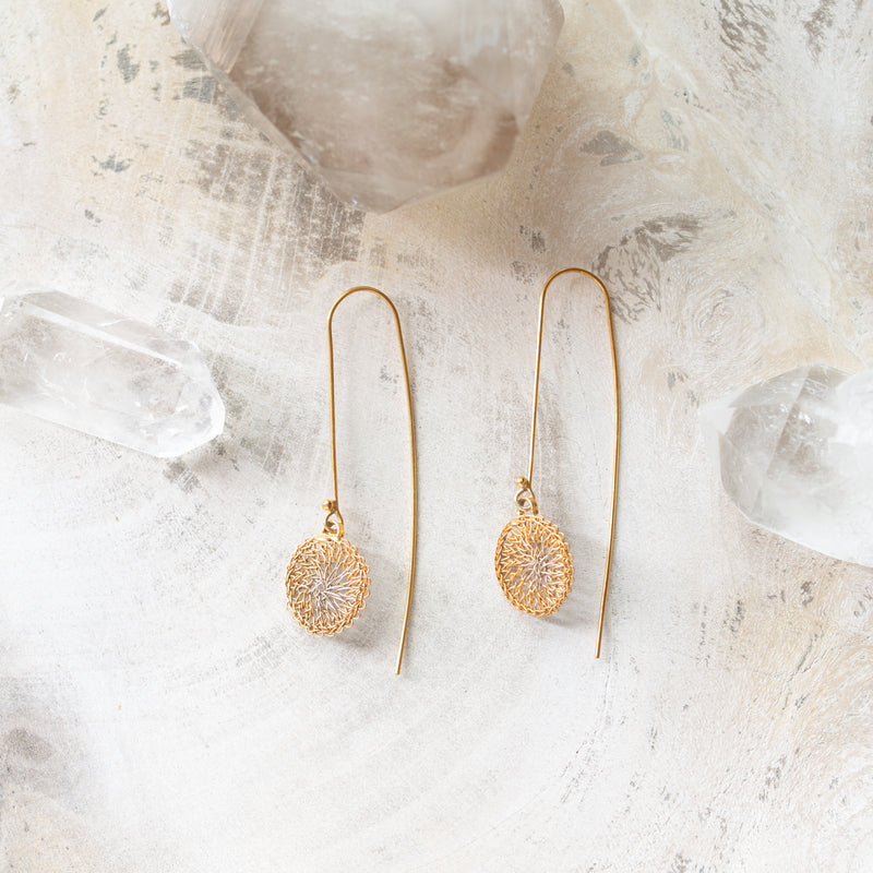 Milena Zu | Gold + Silver Disc Earrings