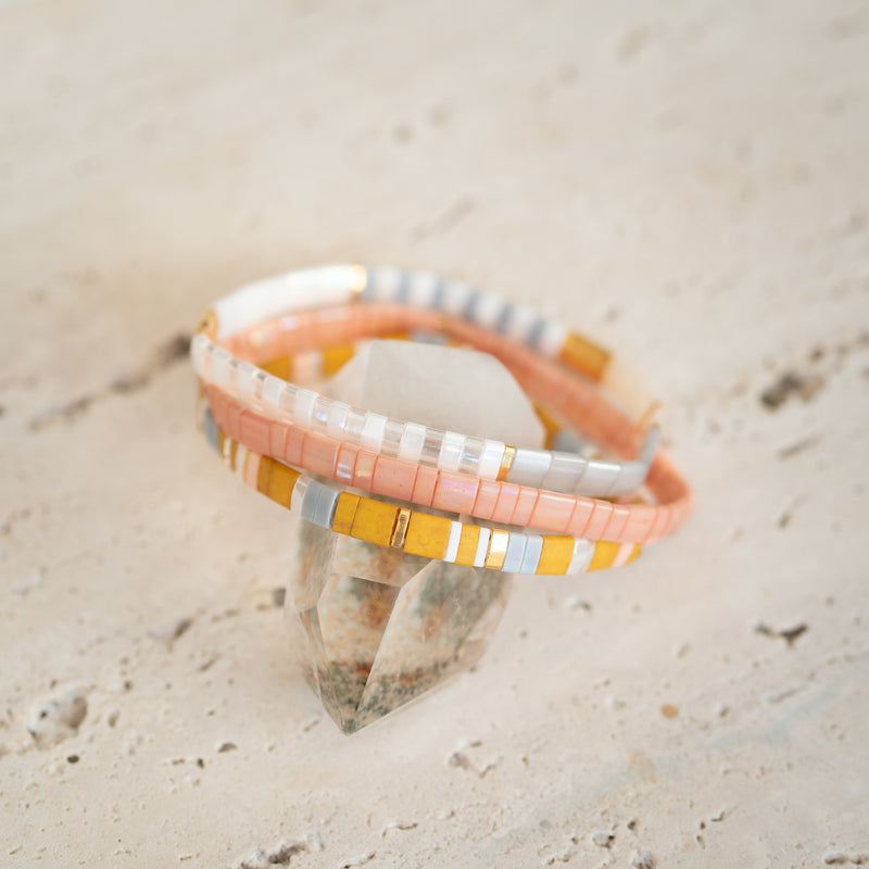 Glass Bead Bracelet Set | Saku
