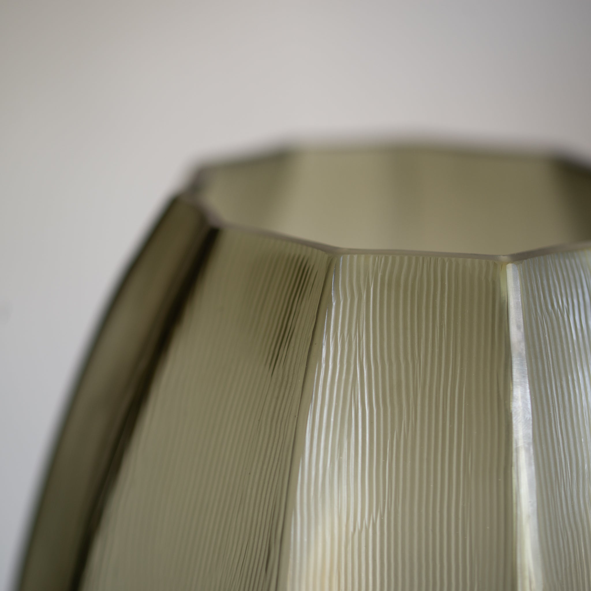 Mossman Glass Vase | Grey/Green