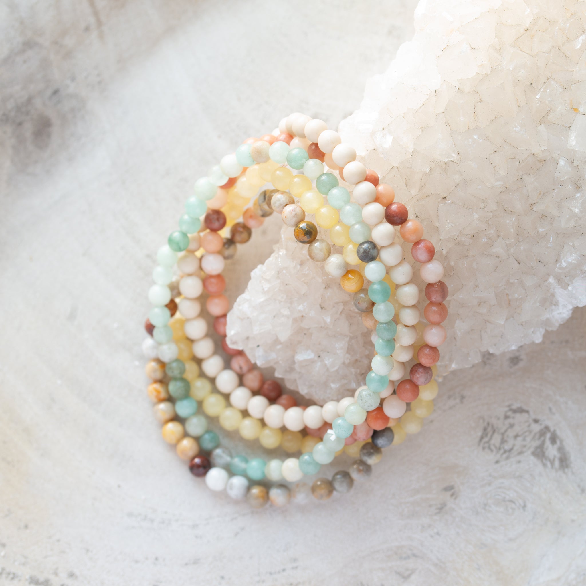 Natural Stone Bracelet Set/5 | Daze