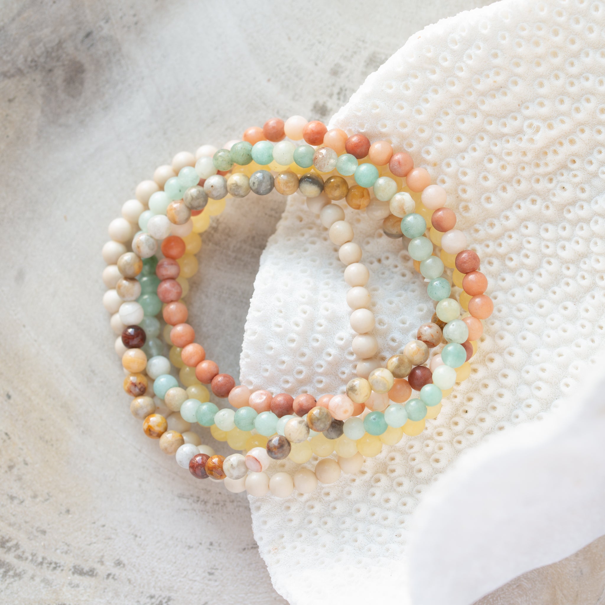 Natural Stone Bracelet Set/5 | Daze