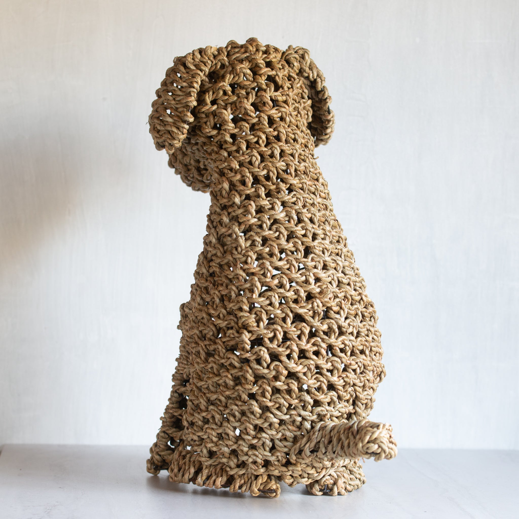 Woven Seagrass Dog | Large - Natural