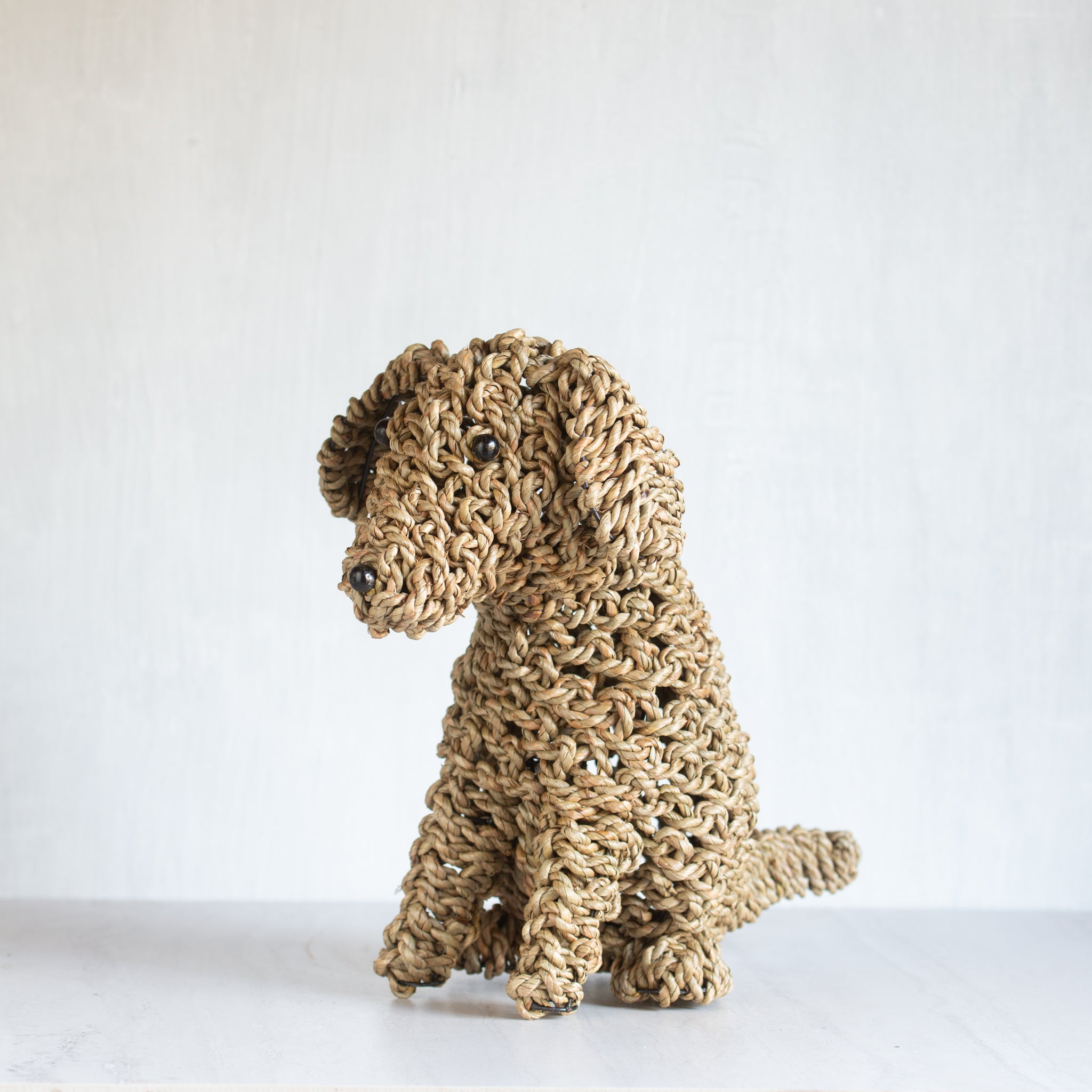 Woven Seagrass Dog | Small - Natural