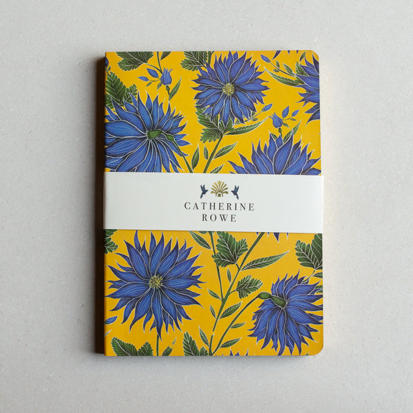 Luxury Notebook | Blue Flowers A5